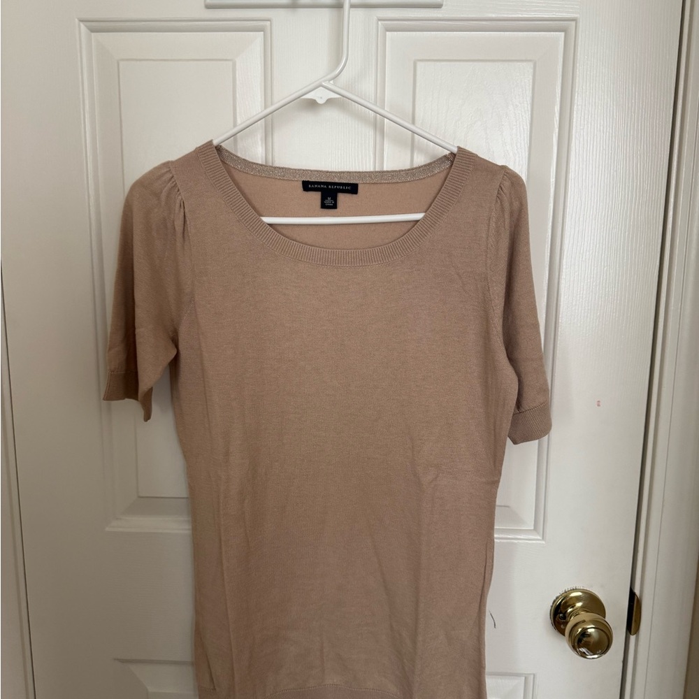Banana Republic Beige Knit Top